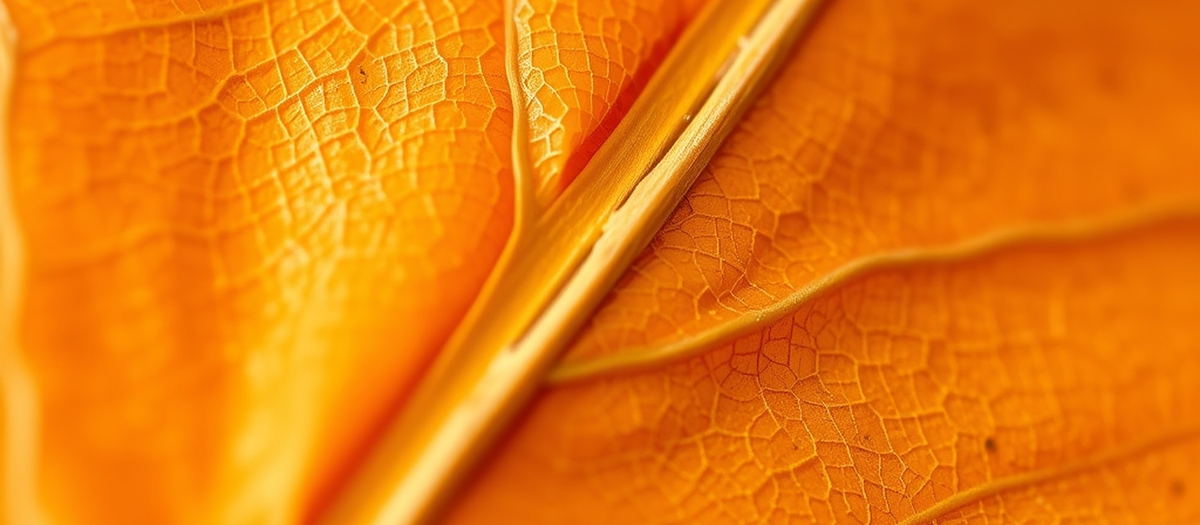 Close-up of bright orange flue-cured Virginia (FCV) tobacco lamina