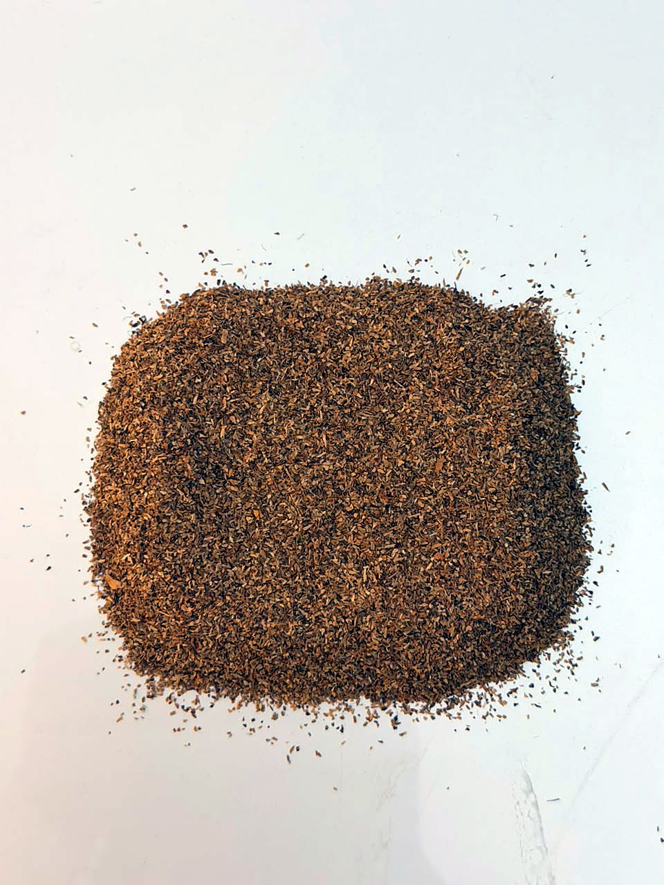 FCV tobacco dust, sample heap