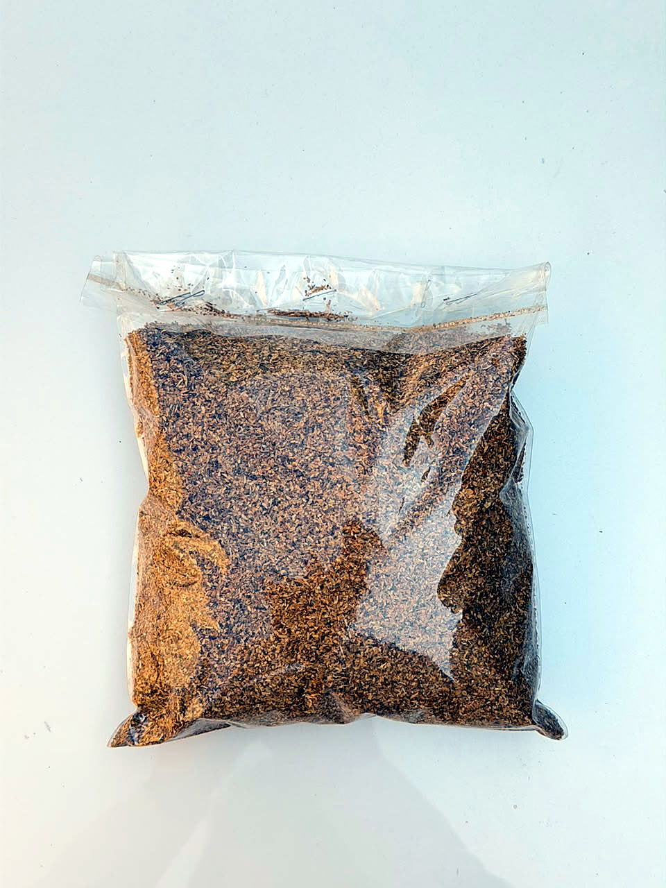 Flue-cured Virginia fines sample, sealed bag