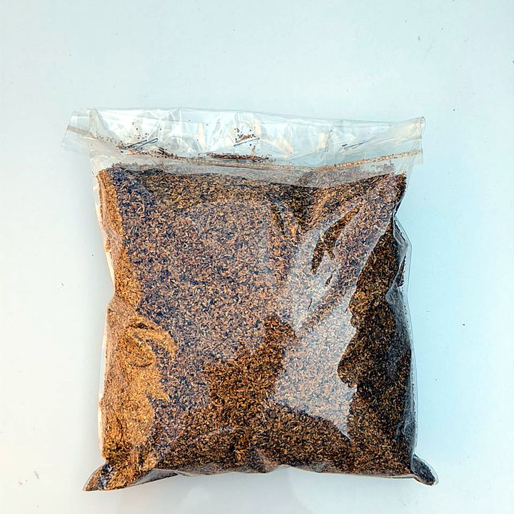 Flue-cured Virginia fines sample, sealed bag